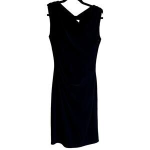 Moschino Cheap And Chic Sheath Dress Women Size 4 Black LBD Revenge Sleeveless